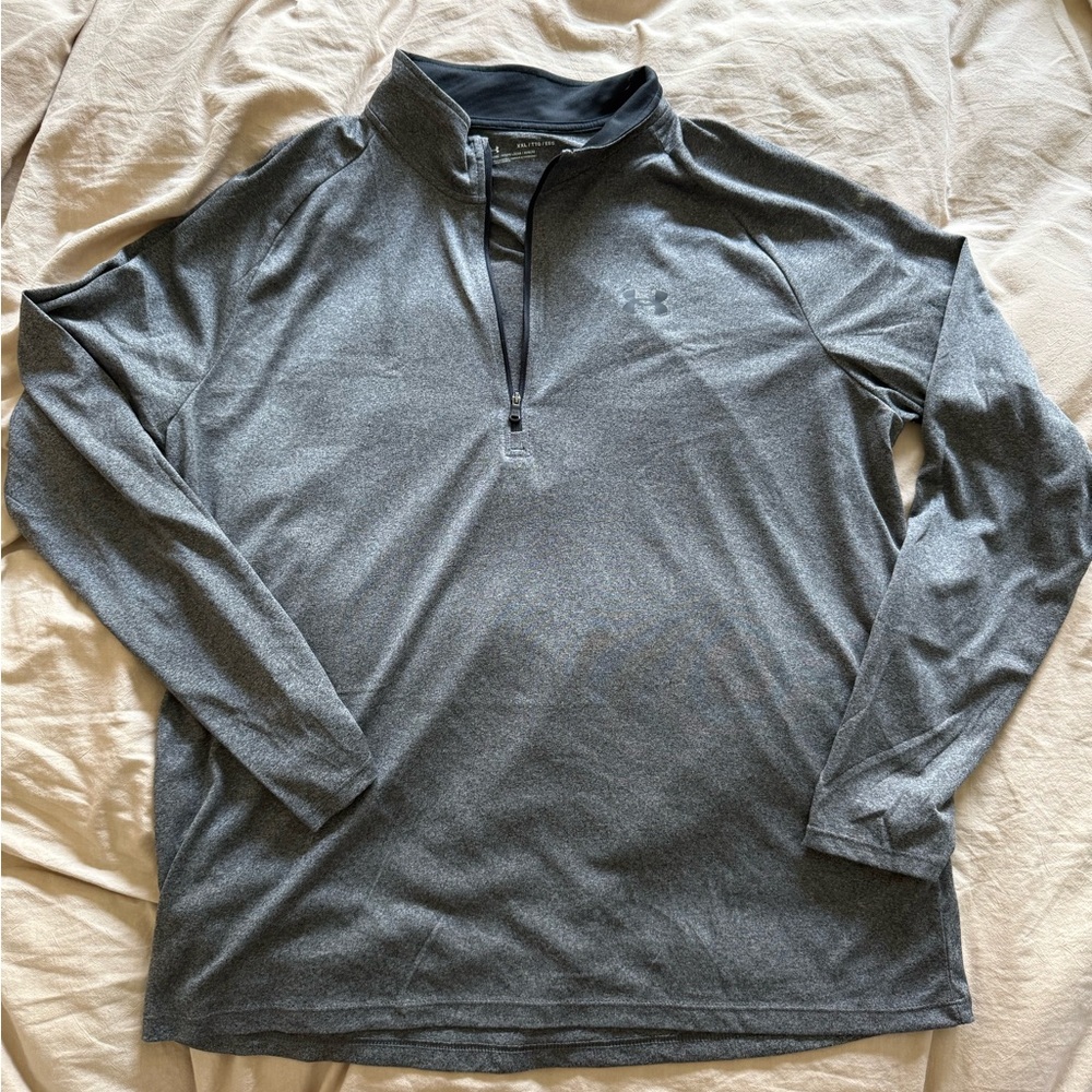 Under Armour Gray Lightweight Quarter-Zip Pullover